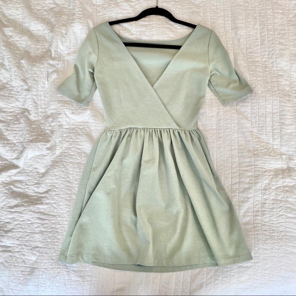 Free People Mint open back Babydoll Dress - Picture 4 of 5